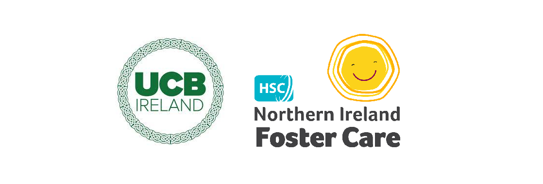 UCB Ireland and HSCNI Foster Care logos